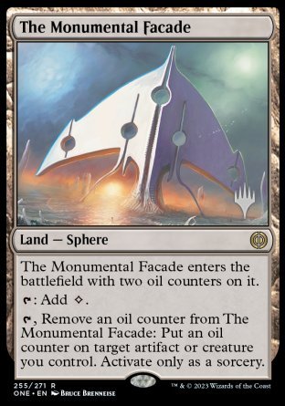 The Monumental Facade (Promo Pack) [Phyrexia: All Will Be One Promos] | Cracking-Singles