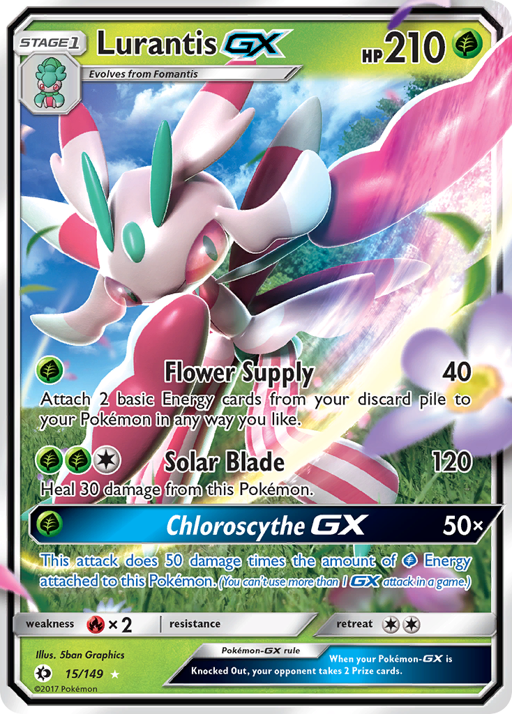 Lurantis GX (15/149) [Sun & Moon: Base Set] | Cracking-Singles