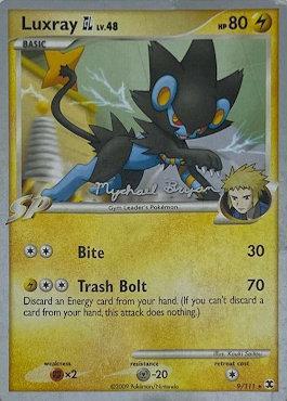 Luxray GL LV.48 (9/111) (Happy Luck - Mychael Bryan) [World Championships 2010] | Cracking-Singles