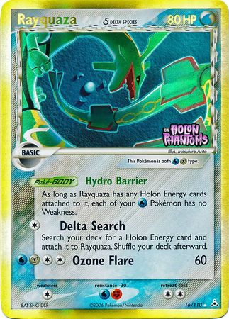 Rayquaza (16/110) (Delta Species) (Stamped) [EX: Holon Phantoms] | Cracking-Singles