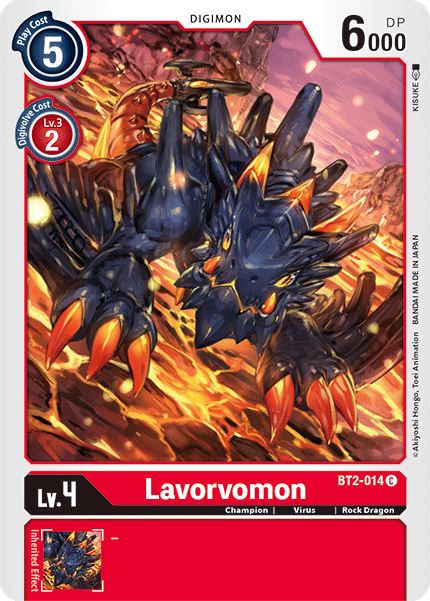 Lavorvomon [BT2-014] [Release Special Booster Ver.1.5] | Cracking-Singles