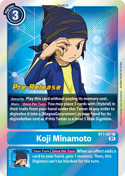 Koji Minamoto [BT7-087] [Next Adventure Pre-Release Cards] | Cracking-Singles