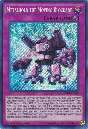 Metalhold the Moving Blockade [MVP1-ENS30] Secret Rare | Cracking-Singles