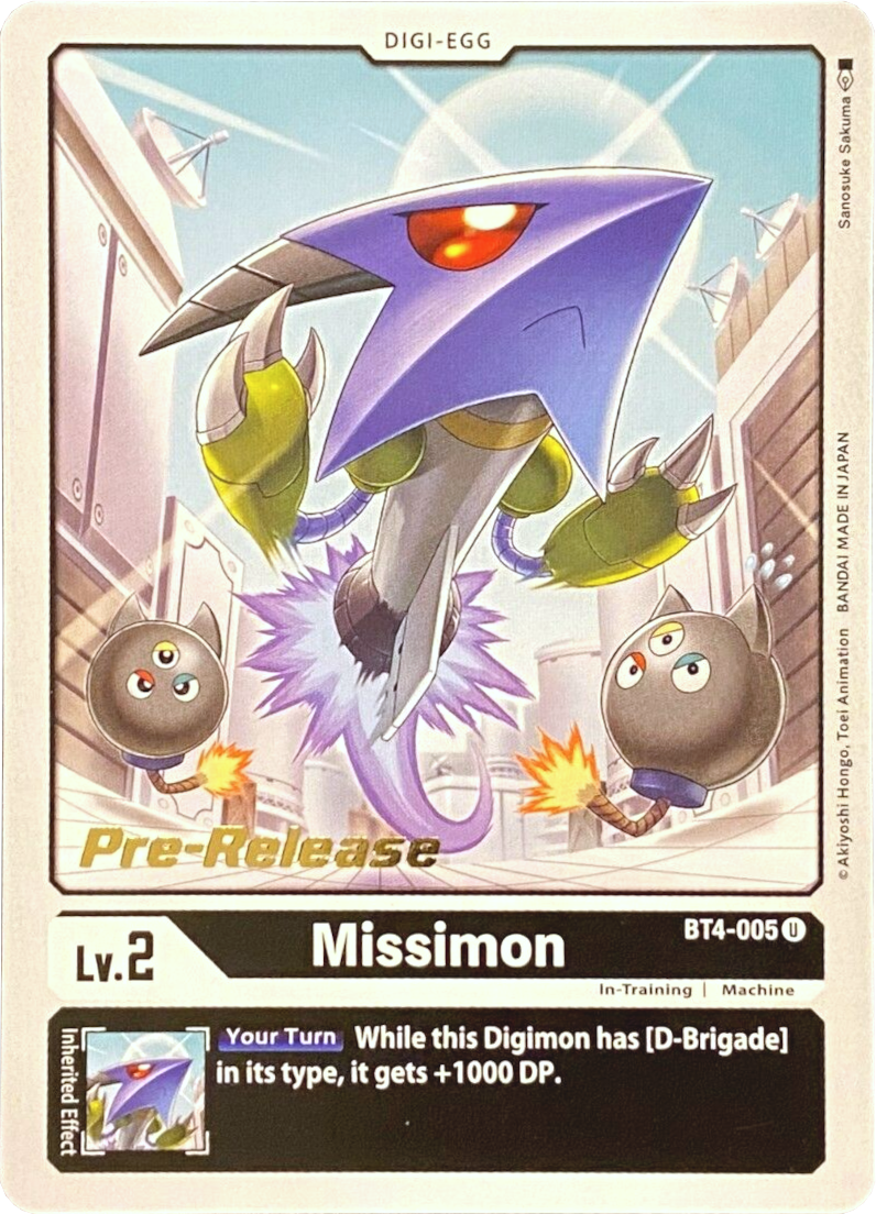 Missimon [BT4-005] [Great Legend Pre-Release Promos] | Cracking-Singles