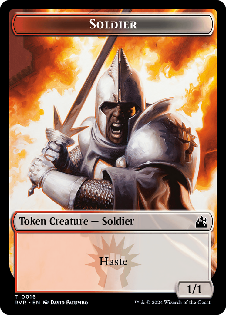 Bird // Soldier Double-Sided Token [Ravnica Remastered Tokens] | Cracking-Singles