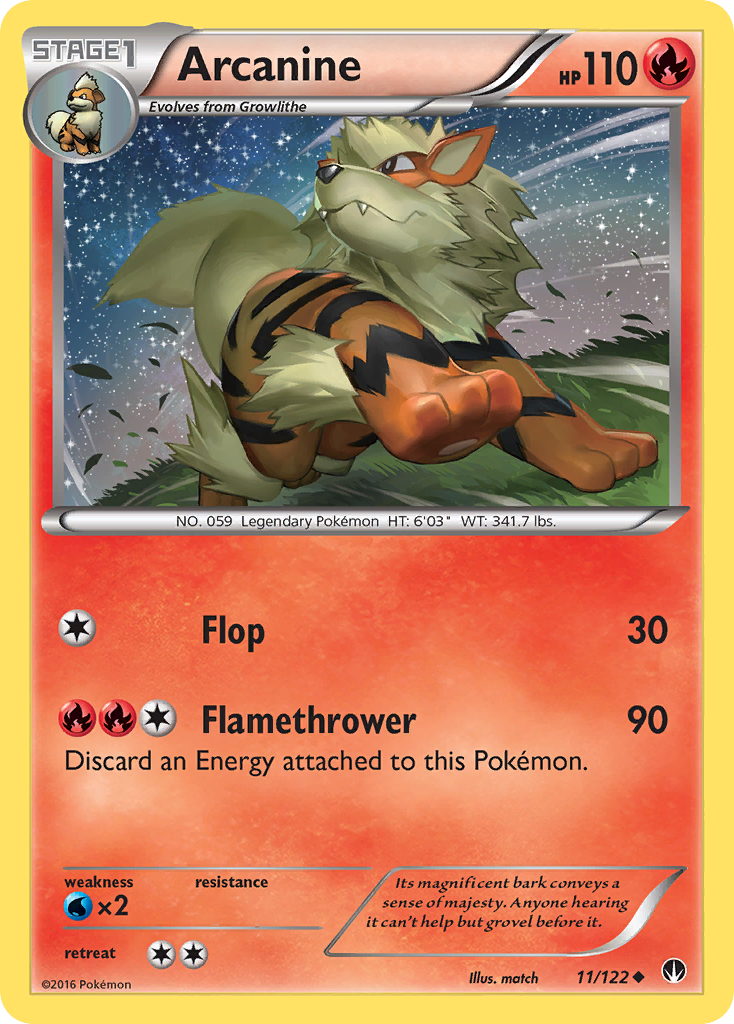 Arcanine (11/122) [XY: BREAKpoint] | Cracking-Singles