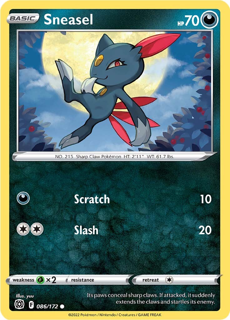 Sneasel (086/172) [Sword & Shield: Brilliant Stars] | Cracking-Singles