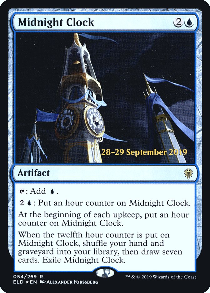 Midnight Clock  [Throne of Eldraine Prerelease Promos] | Cracking-Singles