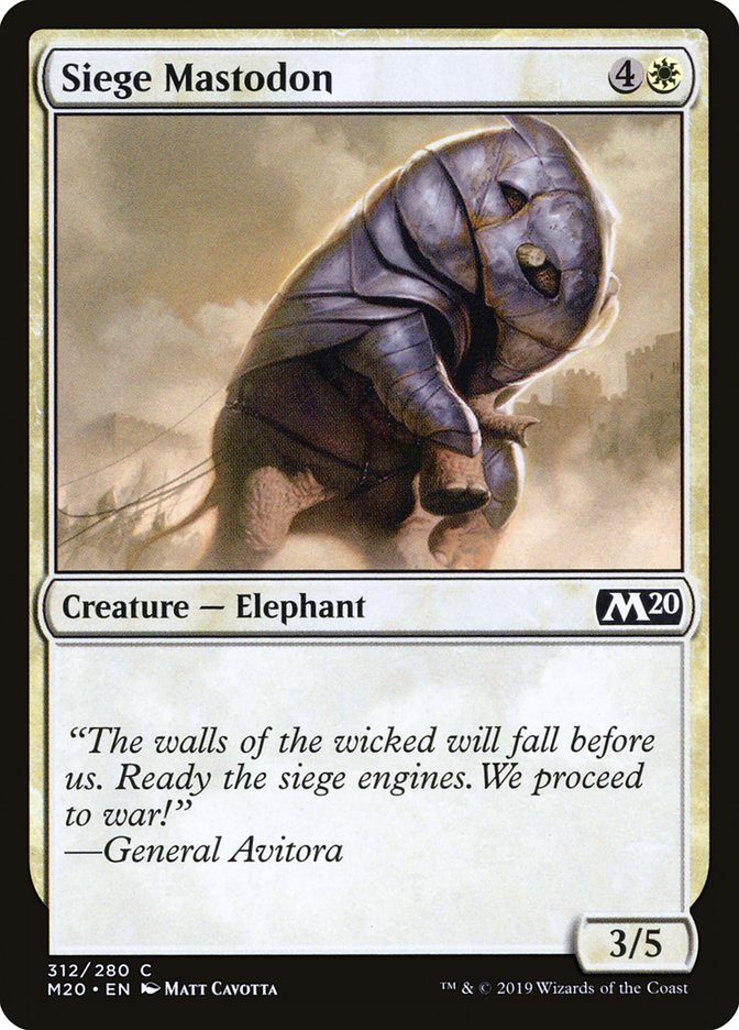 Siege Mastodon [Core Set 2020] | Cracking-Singles