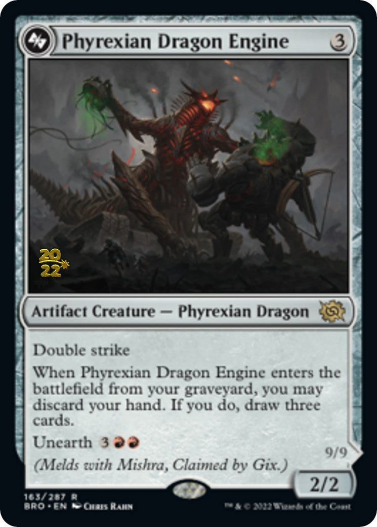 Phyrexian Dragon Engine [The Brothers' War: Prerelease Promos] | Cracking-Singles