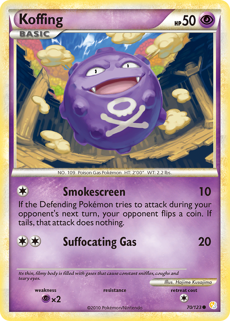 Koffing (70/123) [HeartGold & SoulSilver: Base Set] | Cracking-Singles