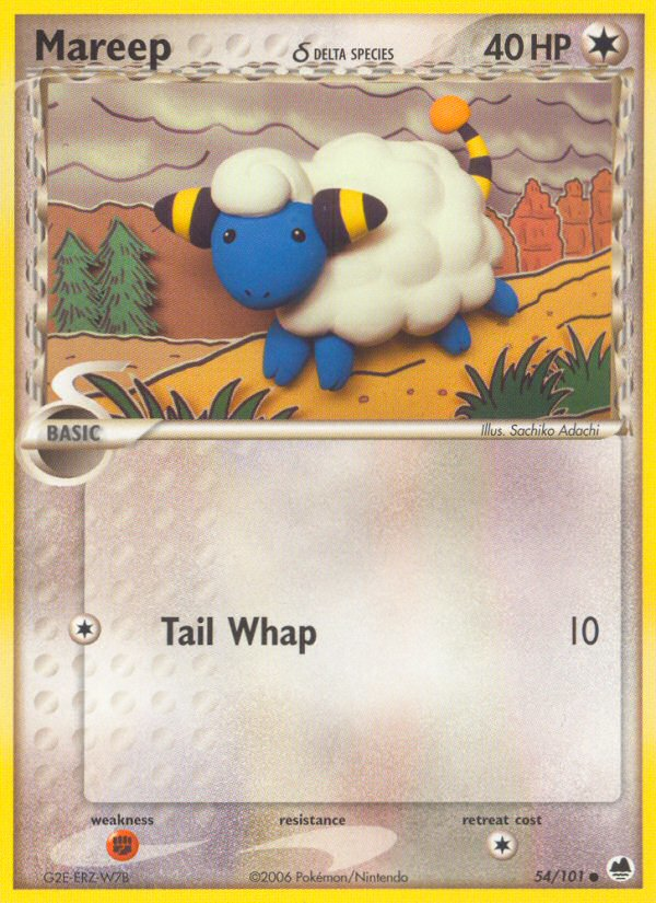 Mareep (54/101) (Delta Species) [EX: Dragon Frontiers] | Cracking-Singles