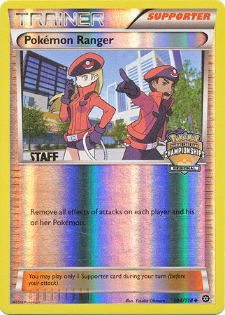 Pokemon Ranger (104/114) (Regional Championship Promo Staff) [XY: Steam Siege] | Cracking-Singles