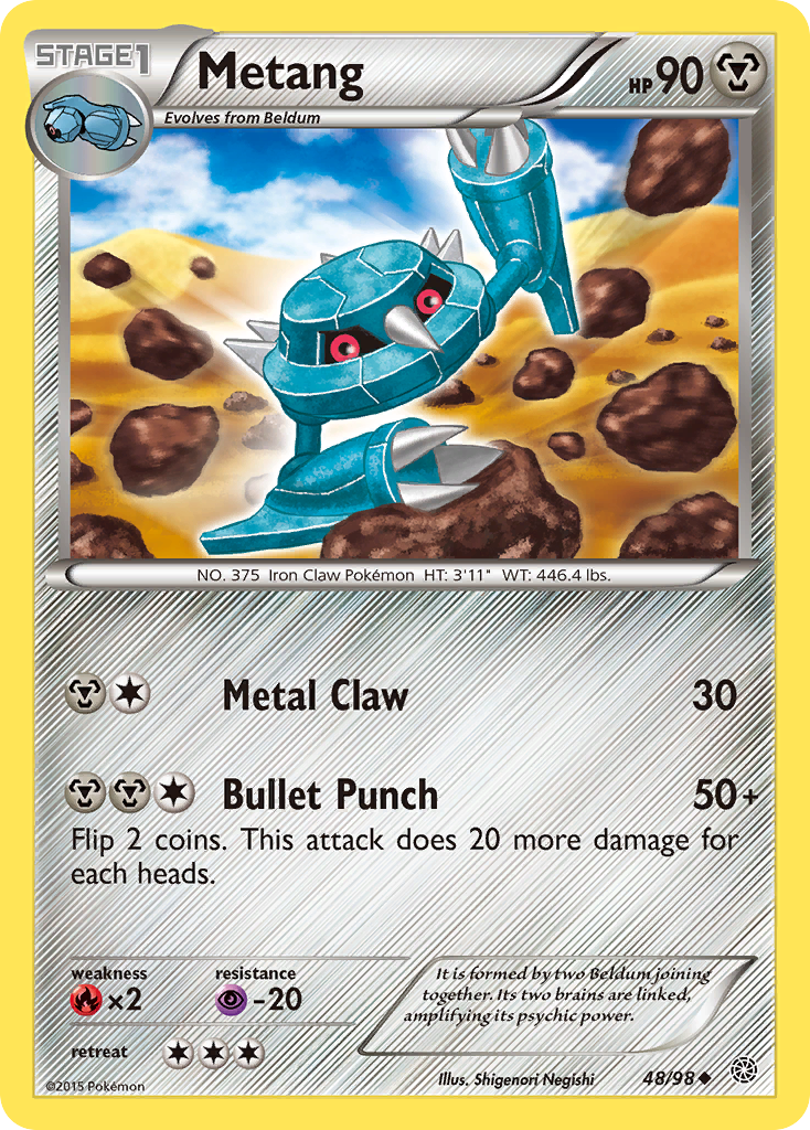 Metang (48/98) [XY: Ancient Origins] | Cracking-Singles