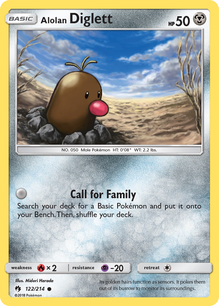 Alolan Diglett (122/214) [Sun & Moon: Lost Thunder] | Cracking-Singles