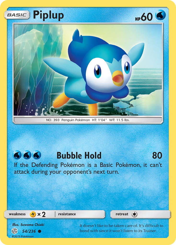 Piplup (54/236) [Sun & Moon: Cosmic Eclipse] | Cracking-Singles