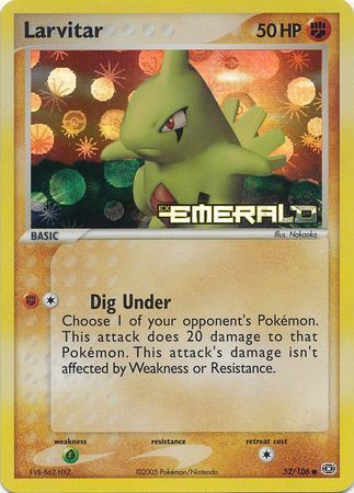 Larvitar (52/106) (Stamped) [EX: Emerald] | Cracking-Singles