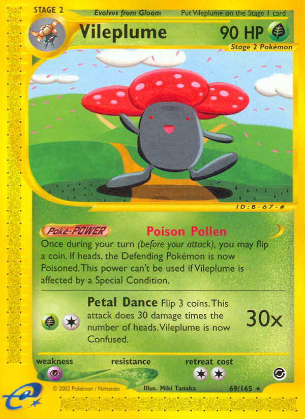 Vileplume (69/165) [Expedition: Base Set] | Cracking-Singles