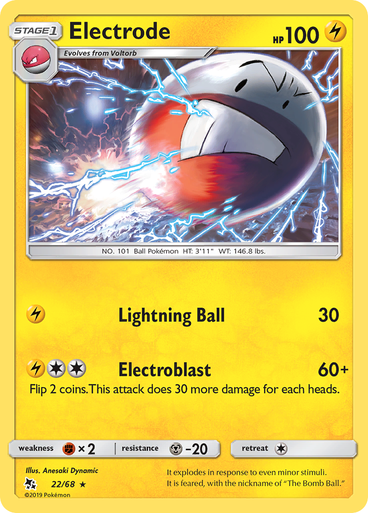 Electrode (22/68) [Sun & Moon: Hidden Fates] | Cracking-Singles