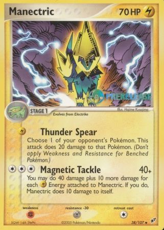 Manectric EX (38/107) (Deoxys Prerelease Promo) [Nintendo: Black Star Promos] | Cracking-Singles