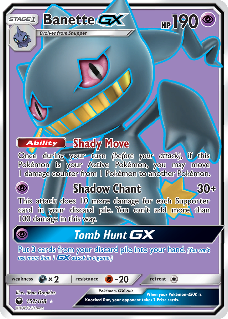 Banette GX (157/168) [Sun & Moon: Celestial Storm] | Cracking-Singles