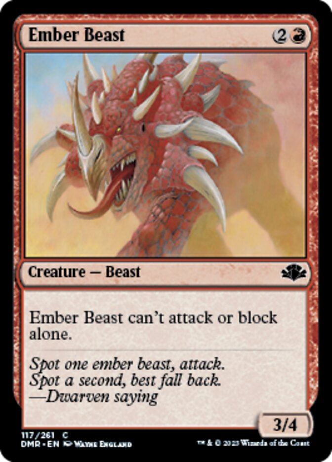 Ember Beast [Dominaria Remastered] | Cracking-Singles