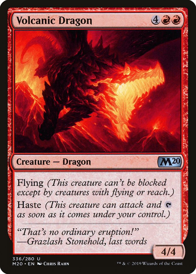 Volcanic Dragon [Core Set 2020] | Cracking-Singles