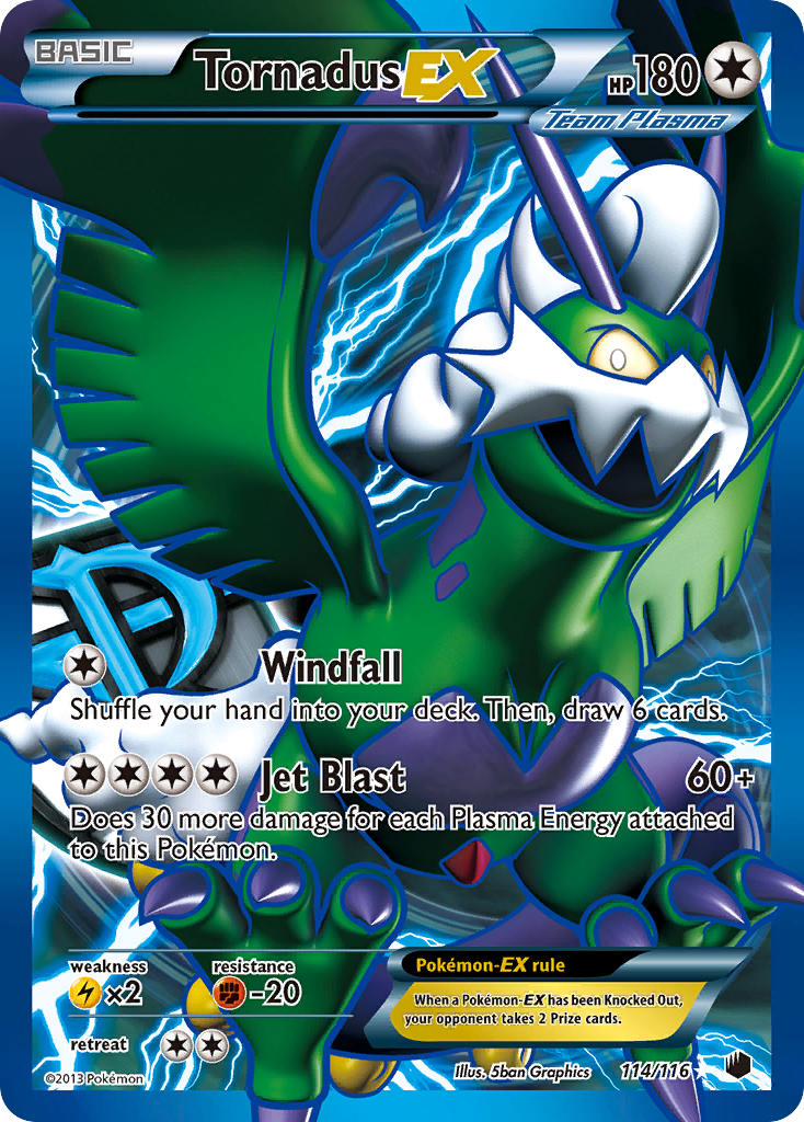 Tornadus EX (114/116) [Black & White: Plasma Freeze] | Cracking-Singles