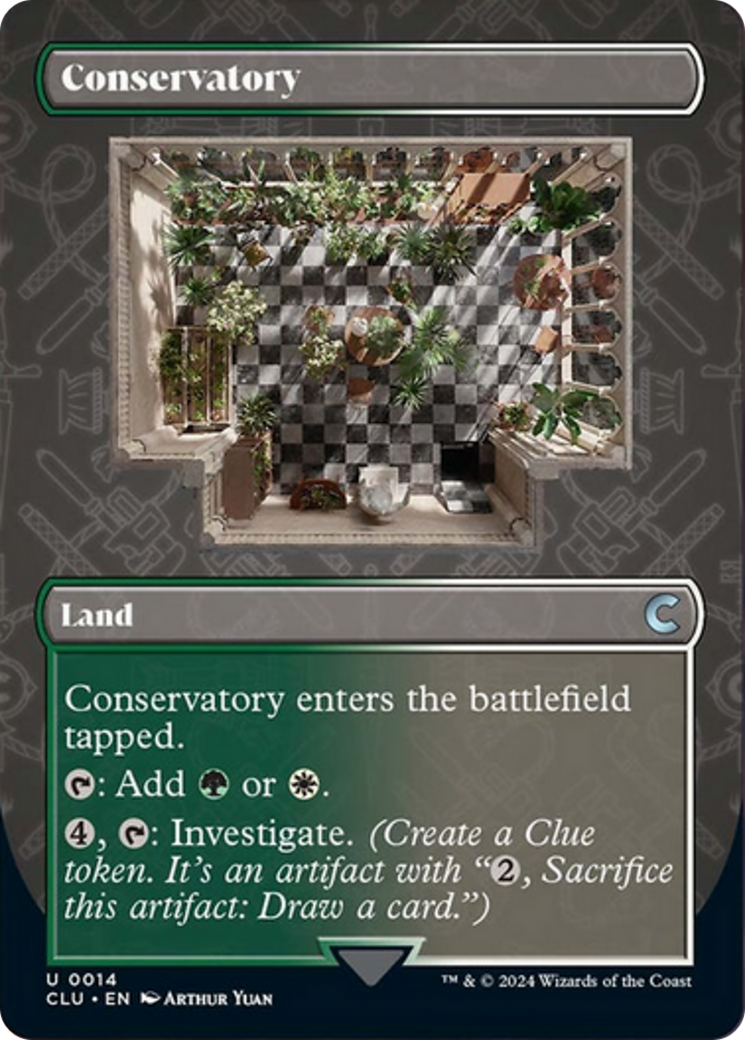 Conservatory (Borderless) [Ravnica: Clue Edition] | Cracking-Singles