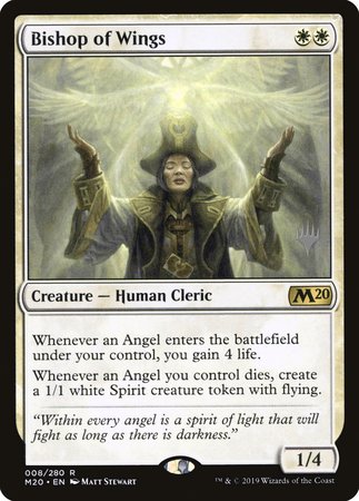 Bishop of Wings [Core Set 2020 Promos] | Cracking-Singles