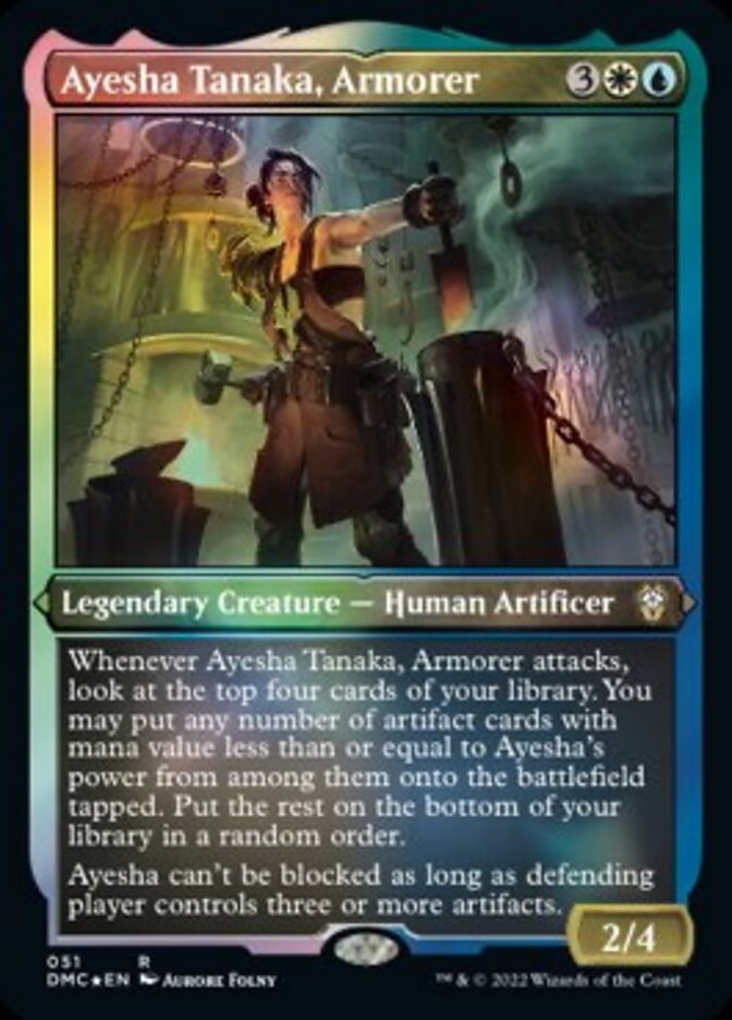 Ayesha Tanaka, Armorer (Foil Etched) [Dominaria United Commander] | Cracking-Singles