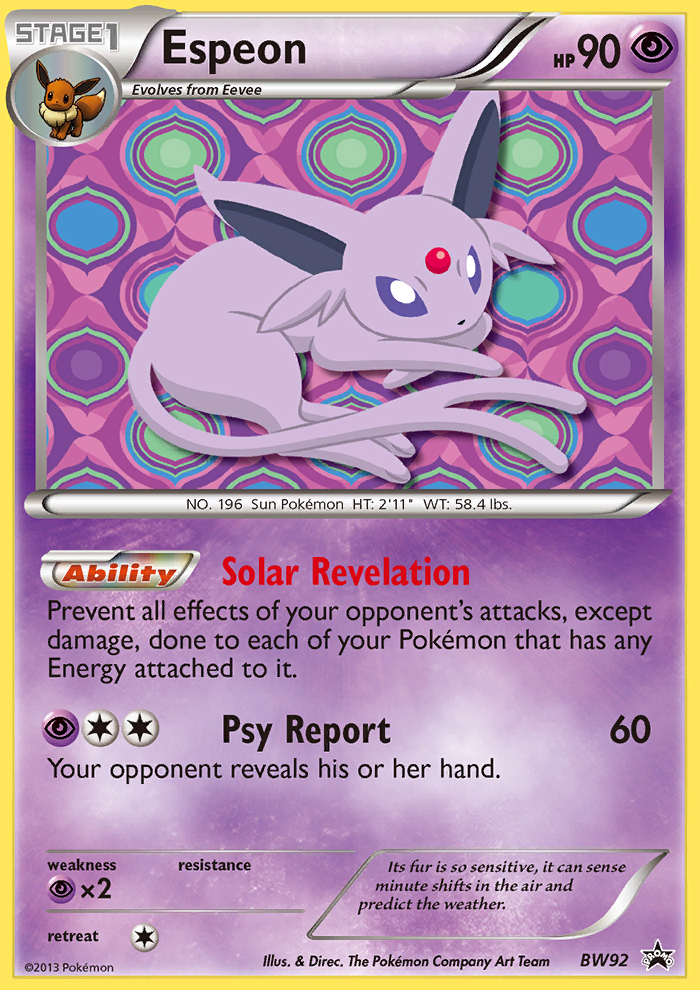 Espeon (BW92) [Black & White: Black Star Promos] | Cracking-Singles