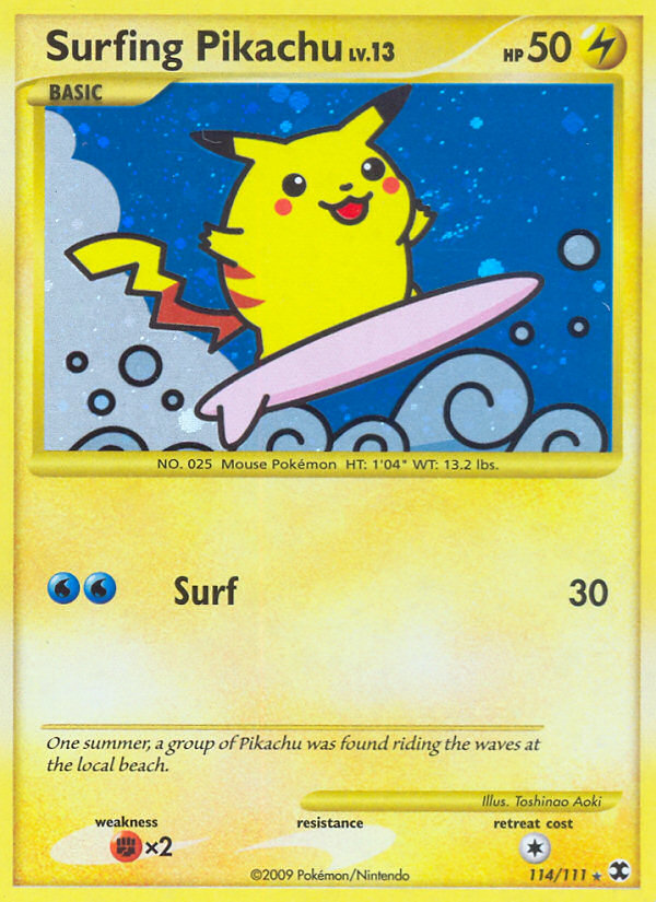 Surfing Pikachu (114/111) [Platinum: Rising Rivals] | Cracking-Singles