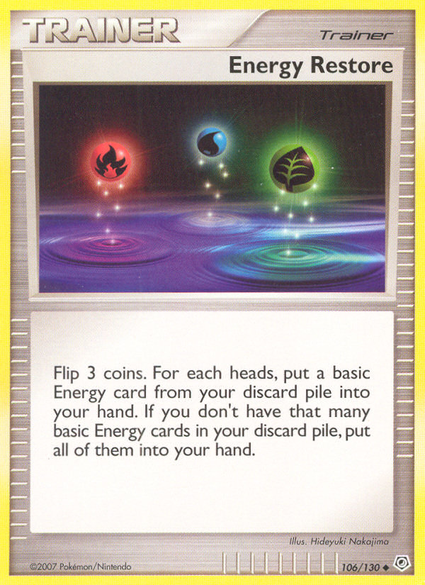 Energy Restore (106/130) [Diamond & Pearl: Base Set] | Cracking-Singles