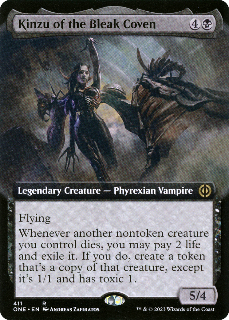 Kinzu of the Bleak Coven (Extended Art) [Phyrexia: All Will Be One] | Cracking-Singles