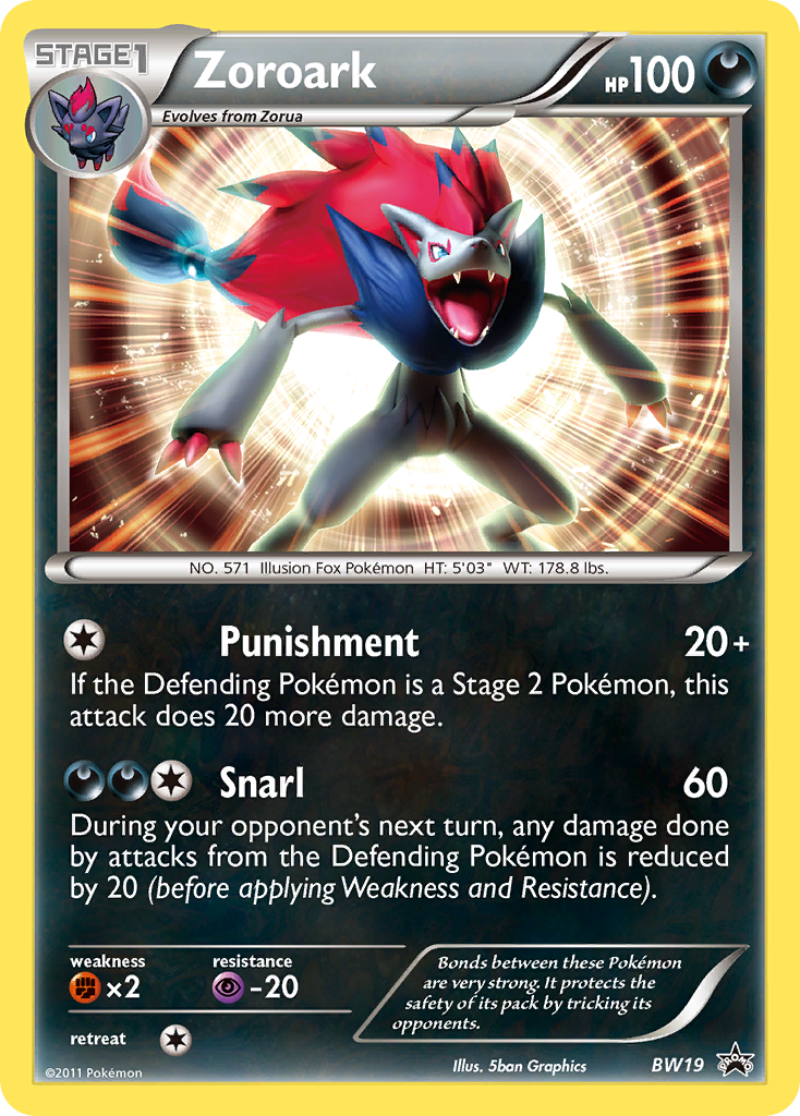 Zoroark (BW19) [Black & White: Black Star Promos] | Cracking-Singles