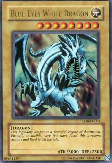 Blue-Eyes White Dragon [LOB-EN001] Ultra Rare | Cracking-Singles