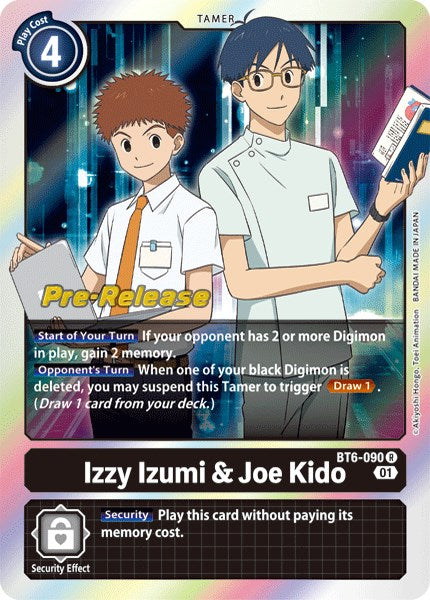 Izzy Izumi & Joe Kido [BT6-090] [Double Diamond Pre-Release Cards] | Cracking-Singles