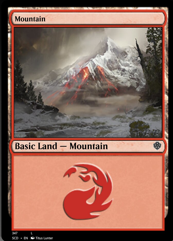 Mountain (347) [Starter Commander Decks] | Cracking-Singles