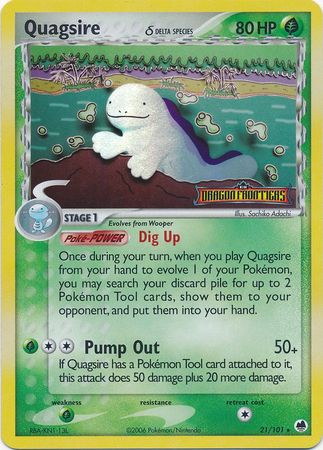 Quagsire (21/101) (Delta Species) (Stamped) [EX: Dragon Frontiers] | Cracking-Singles