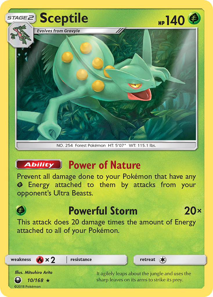 Sceptile (10/168) [Sun & Moon: Celestial Storm] | Cracking-Singles