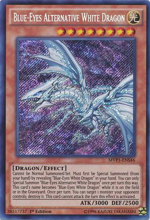 Blue-Eyes Alternative White Dragon [MVP1-ENS46] Secret Rare | Cracking-Singles