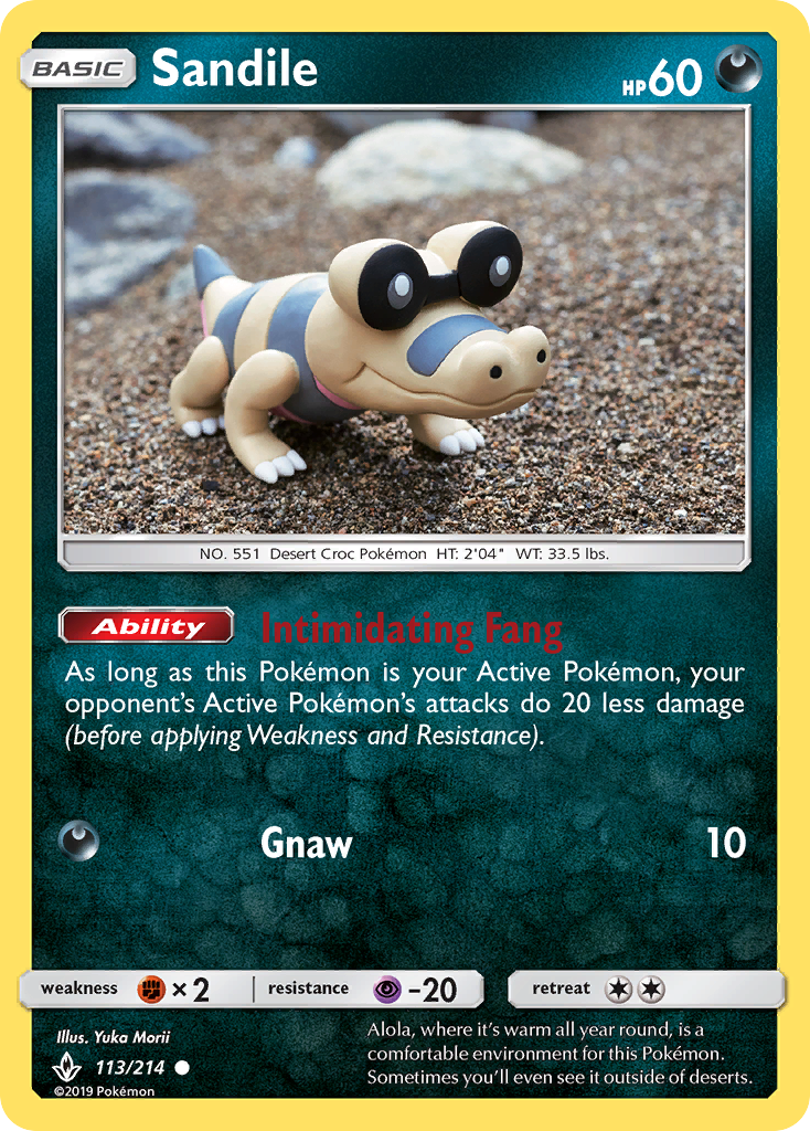 Sandile (113/214) [Sun & Moon: Unbroken Bonds] | Cracking-Singles