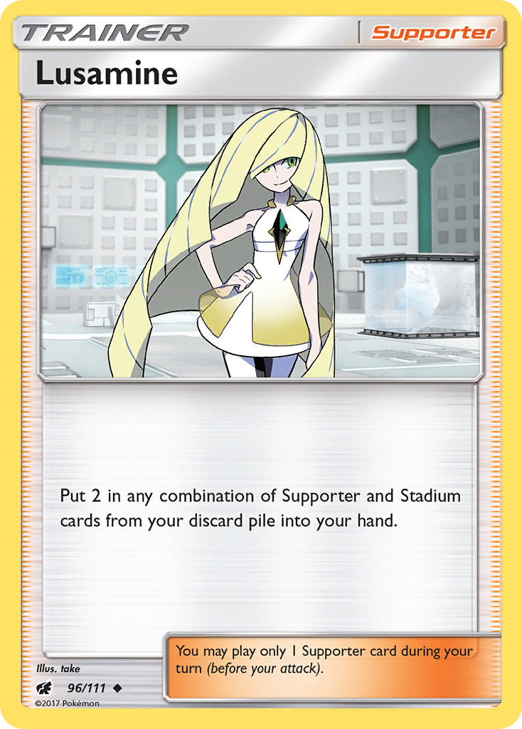 Lusamine (96/111) [Sun & Moon: Crimson Invasion] | Cracking-Singles