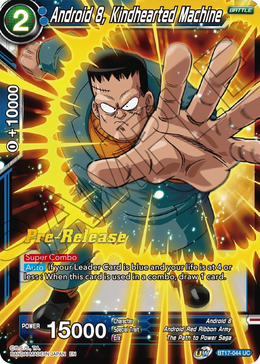 Android 8, Kindhearted Machine (BT17-044) [Ultimate Squad Prerelease Promos] | Cracking-Singles