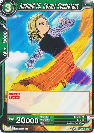 Android 18, Covert Combatant [BT9-042] | Cracking-Singles