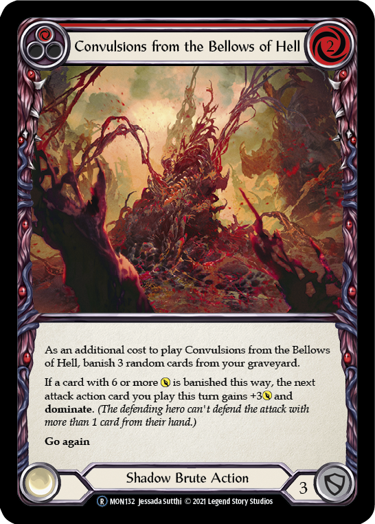 Convulsions from the Bellows of Hell (Red) [U-MON132] Unlimited Normal | Cracking-Singles