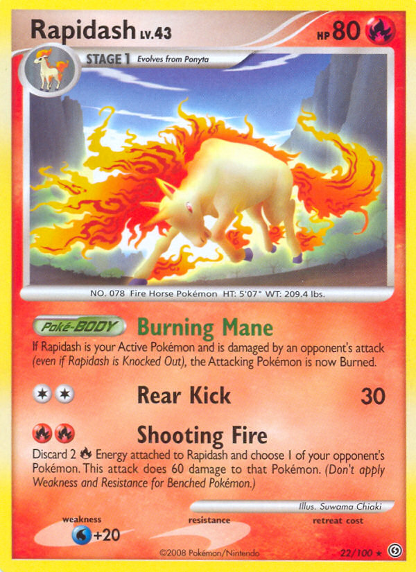 Rapidash (22/100) [Diamond & Pearl: Stormfront] | Cracking-Singles