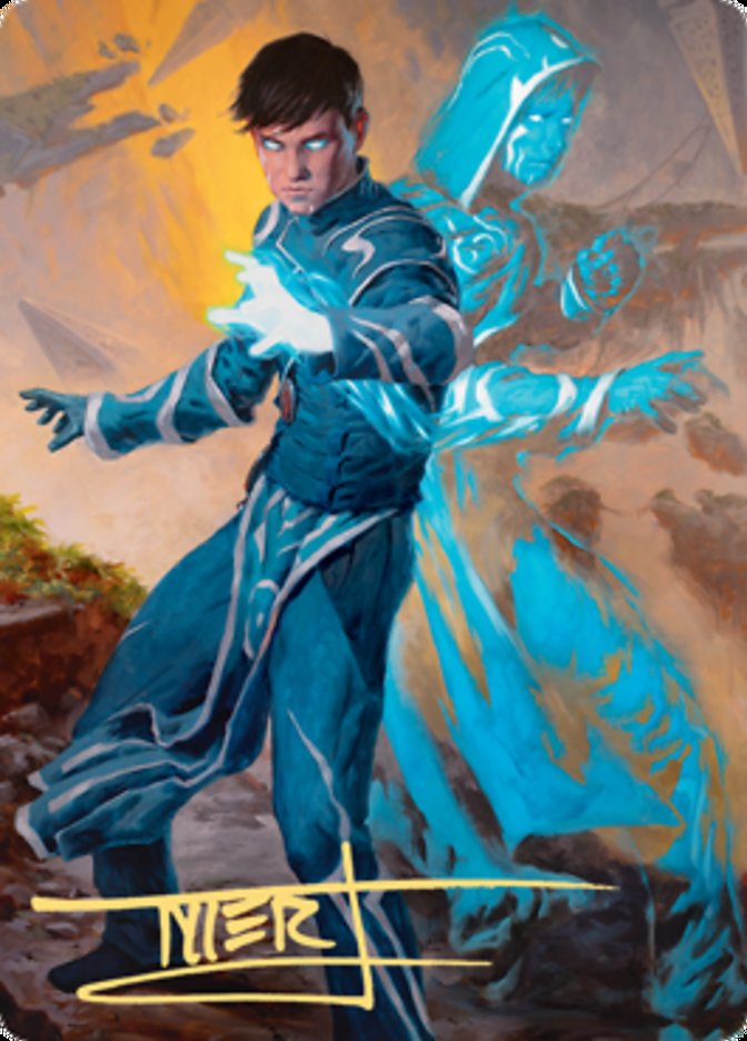 Jace, Mirror Mage 1 Art Card (Gold-Stamped Signature) [Zendikar Rising Art Series] | Cracking-Singles