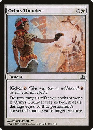 Orim's Thunder [Commander 2011] | Cracking-Singles